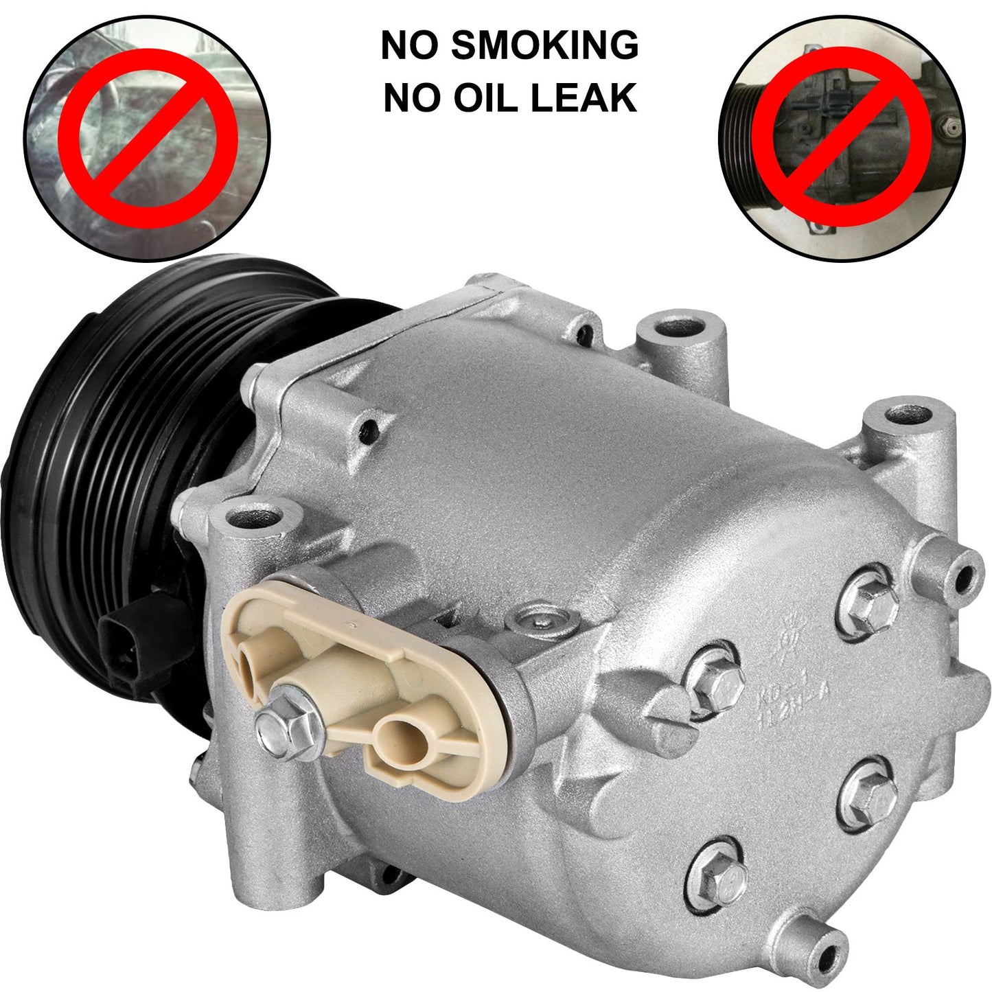 VEVOR A/C Compressor Clutch AC Conditioning Compressor fit CO 2486AC 5W1Z19V703AA