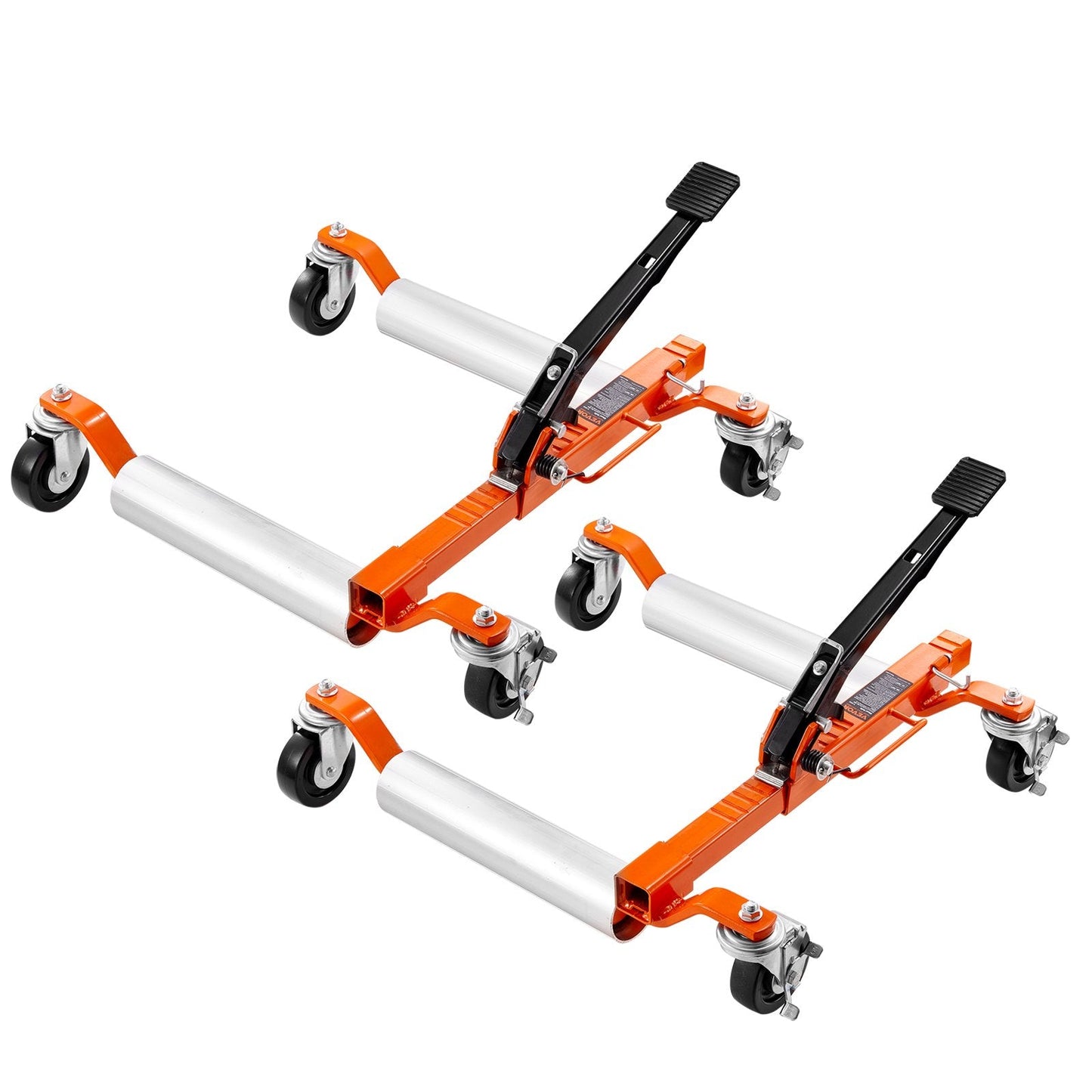 Heavy-Duty Ratcheting Wheel Dolly, 1360 kg Capacity, 2-Pack for Auto & Truck