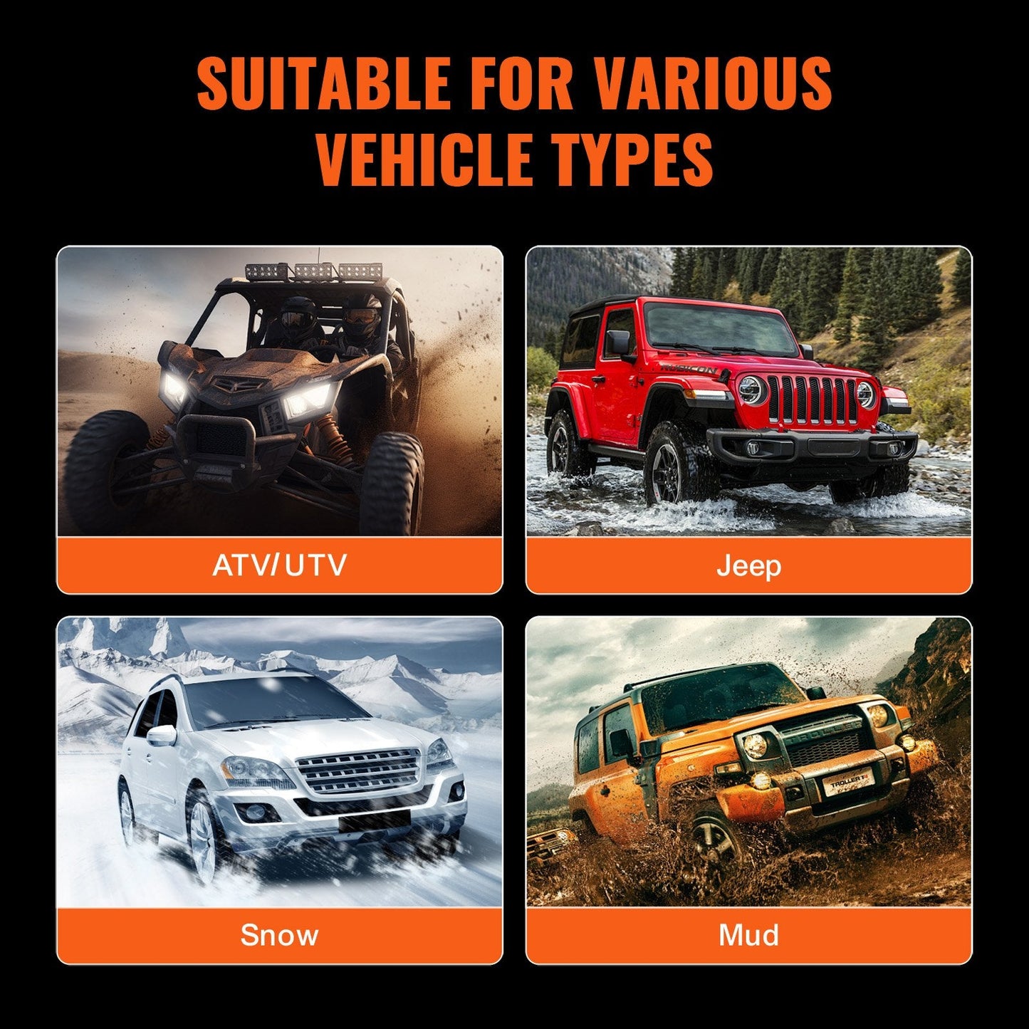 Heavy-Duty 50 mm Shackle Hitch Receiver for Trucks & Jeeps, 24T Capacity