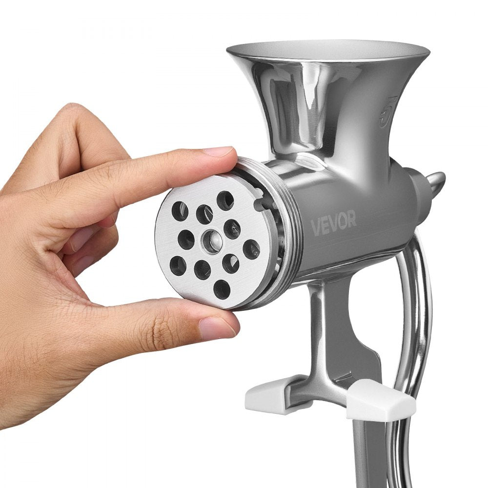 Manual Meat Grinder Mincer Sausage Stuffer Table Clamp 304 Stainless Steel