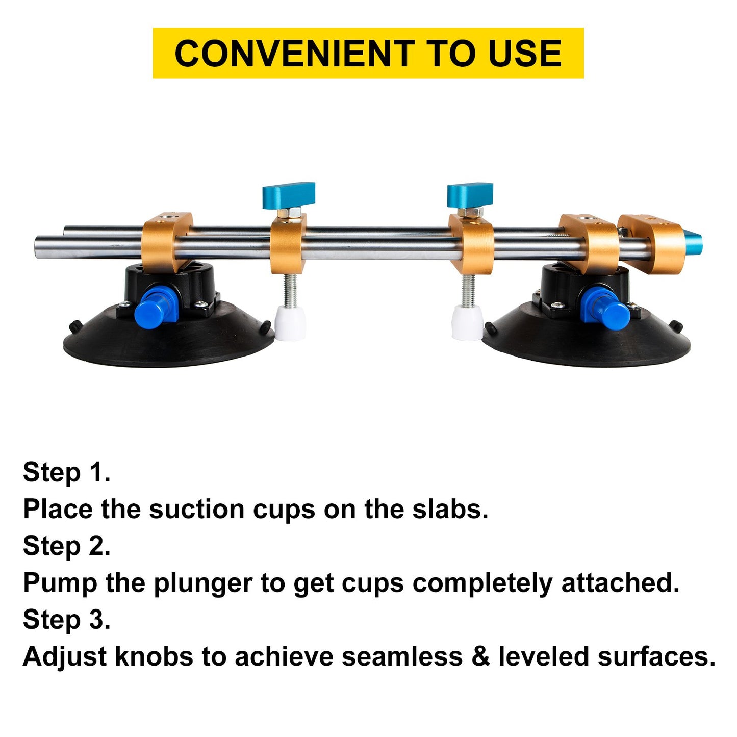 VEVOR Suction Cup 152mm Stone Seam Setter for Pulling&Aligning Tile Flat Surface