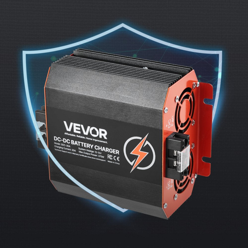 VEVOR 12V 30A DC to DC Charger Battery Charger 375W for Lead-Acid Lithium AGM
