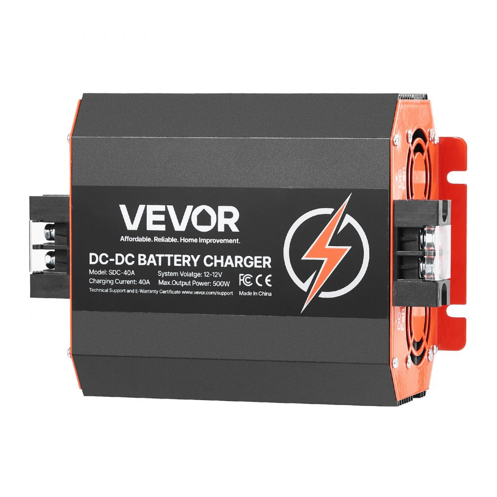 VEVOR 12V 40A DC to DC Charger Battery Charger 500W for Lead-Acid Lithium AGM
