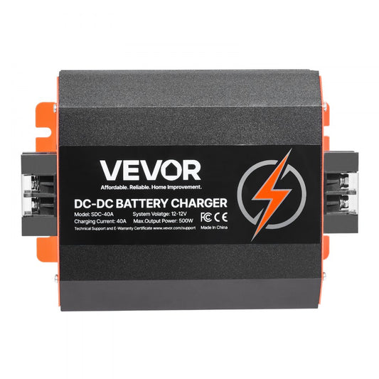 VEVOR 12V 40A DC to DC Charger Battery Charger 500W for Lead-Acid Lithium AGM