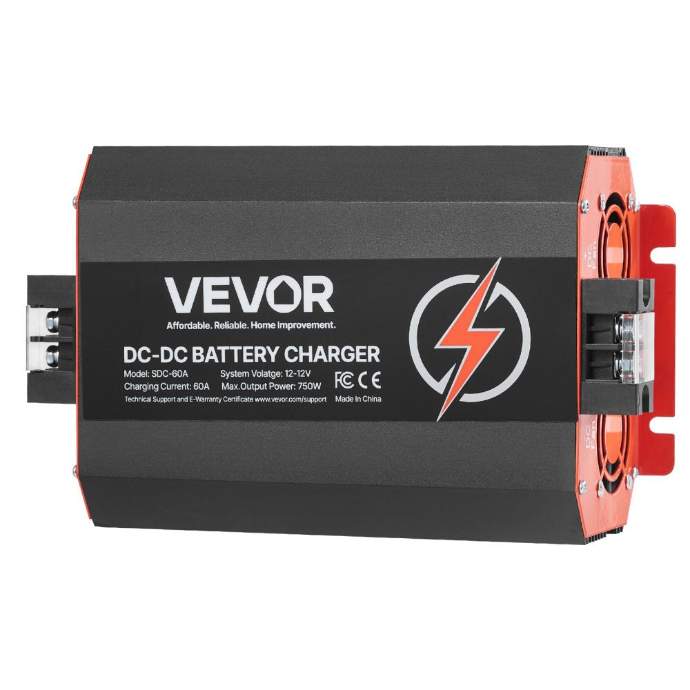 VEVOR 12V 60A DC to DC Charger Battery Charger 750W for Lead-Acid Lithium AGM