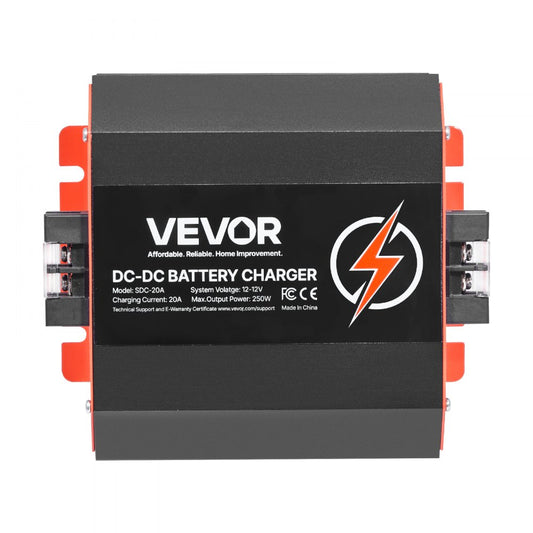 VEVOR 12V 20A DC to DC Charger Battery Charger 250W for Lead-Acid Lithium AGM