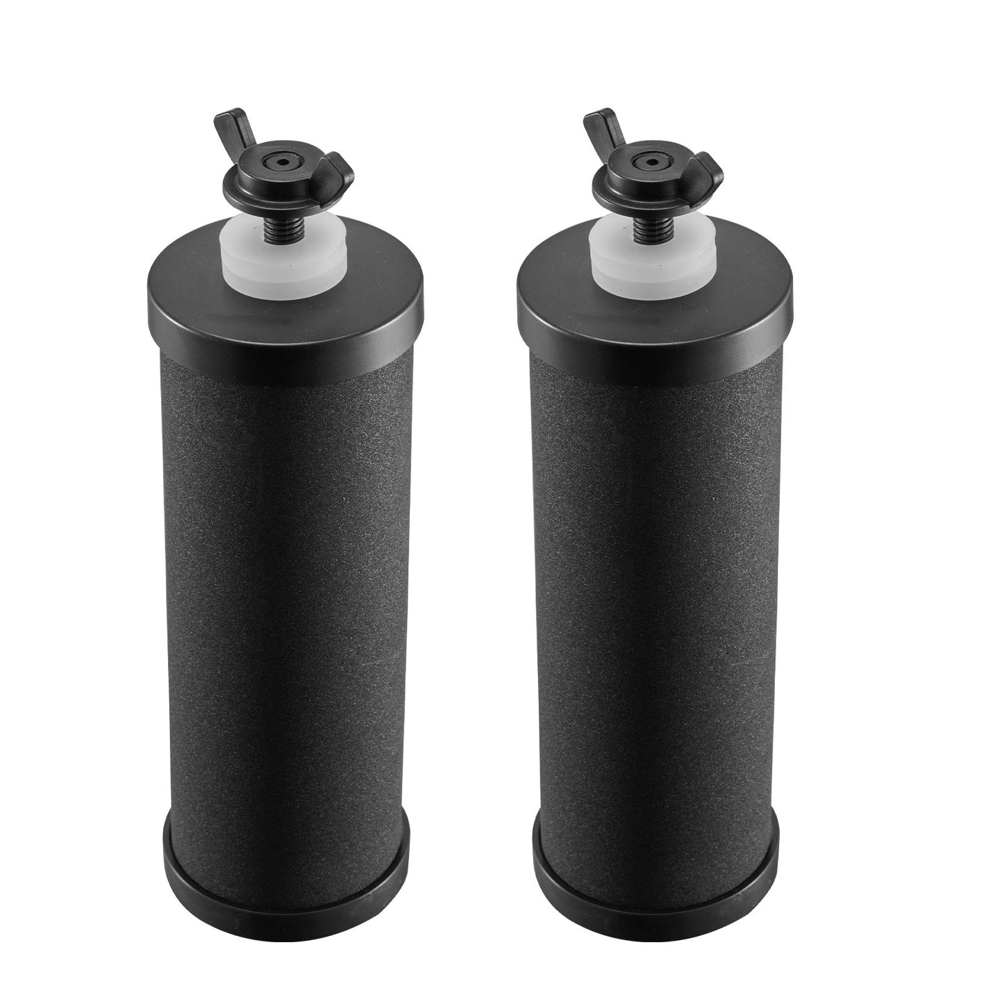 Water Filters Replacement, Purification Elements, Activated Carbon Replacement Filters, Easy to Replace Water Filter, Gravity Water Filter System, Compatible with Most Brands, Pack of 2, Black