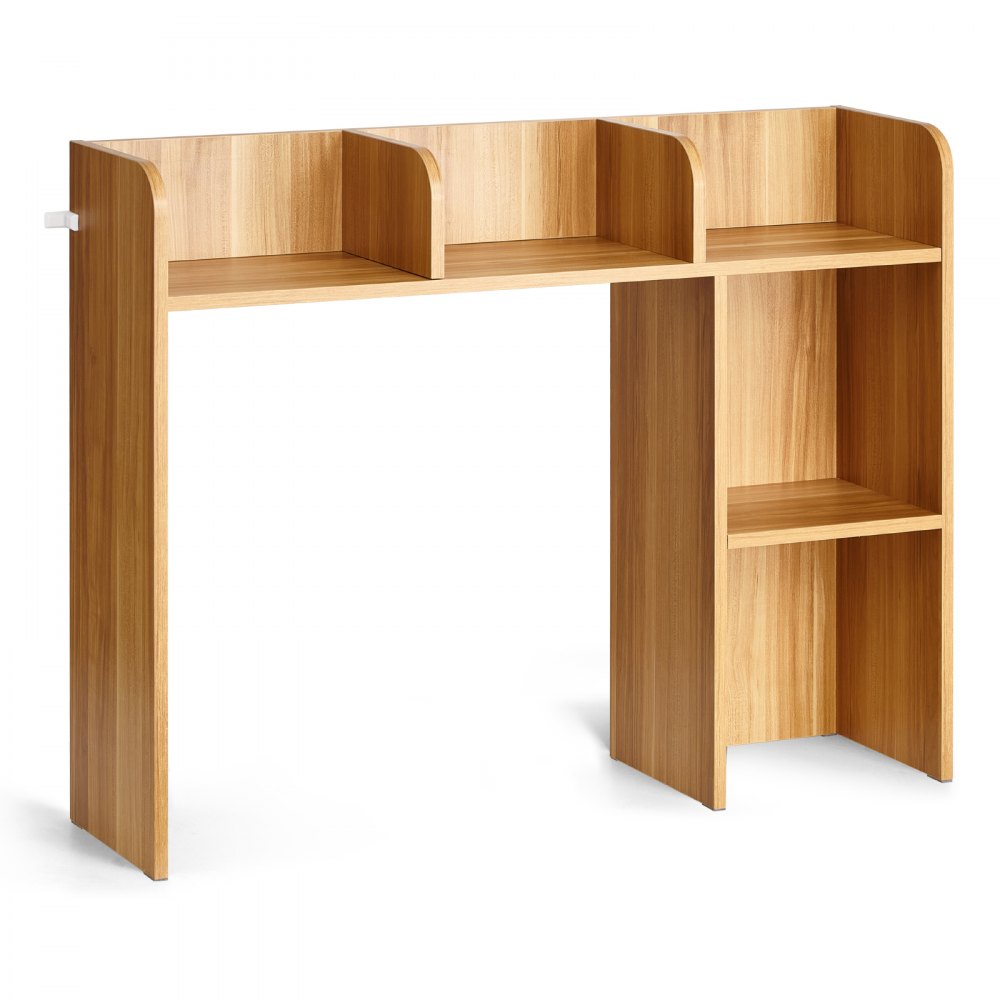 VEVOR Desktop Bookshelf Wood Desktop Storage Organizer 2-Tier for Office & Home