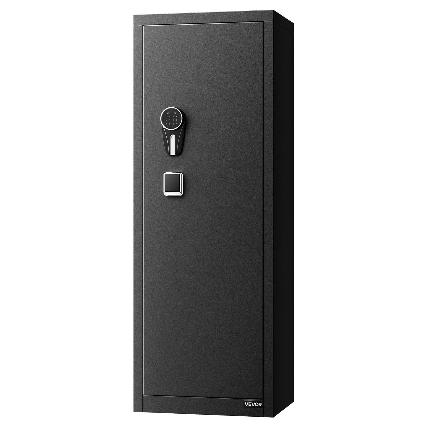 8-10 Gun Safe, Long Gun Cabinet for Rifles and Pistols, Quick Access Rifle Safe with 3 Pistol Pockets and Adjustable Racks, Large Digital Cabinet with Fingerprint and Password Lock