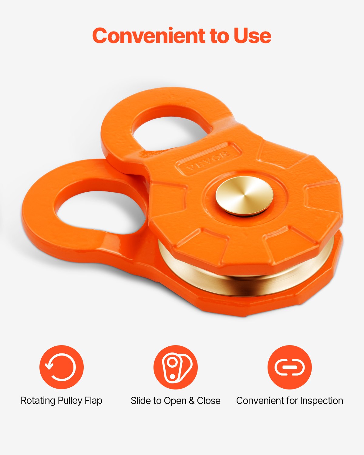 VEVOR 30 Ton Snatch Block Pulley Snatch 66,000 lbs Capacity Off Road Recovery