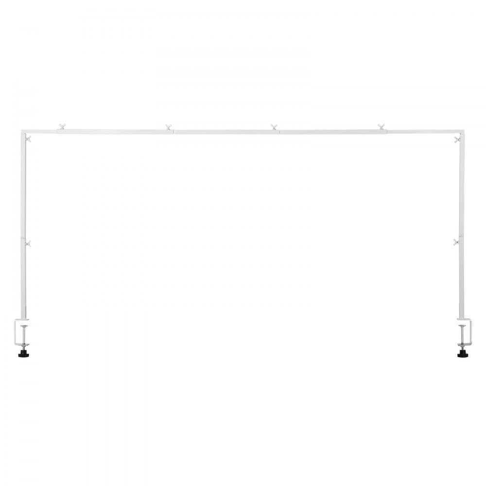 VEVOR Over The Table Rod Stand with Clamps 28-98 in Length Adjustable for Party