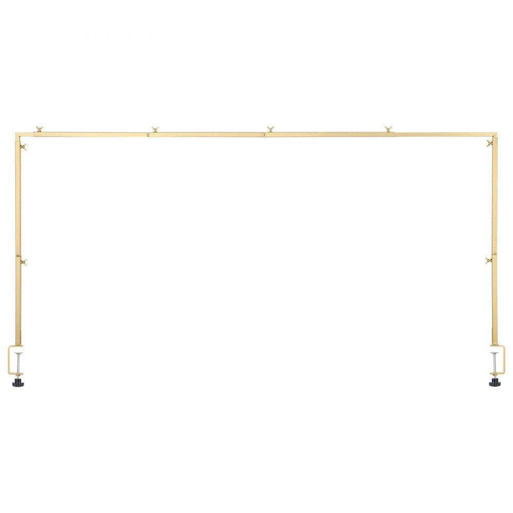 VEVOR Over The Table Rod Stand with Clamp Party Arch Frame 28-98 in L Adjustable