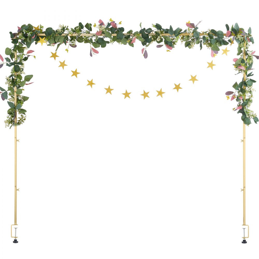 VEVOR Over The Table Rod Stand with Clamps 28"-98" L Adjustable Table Arch Stand