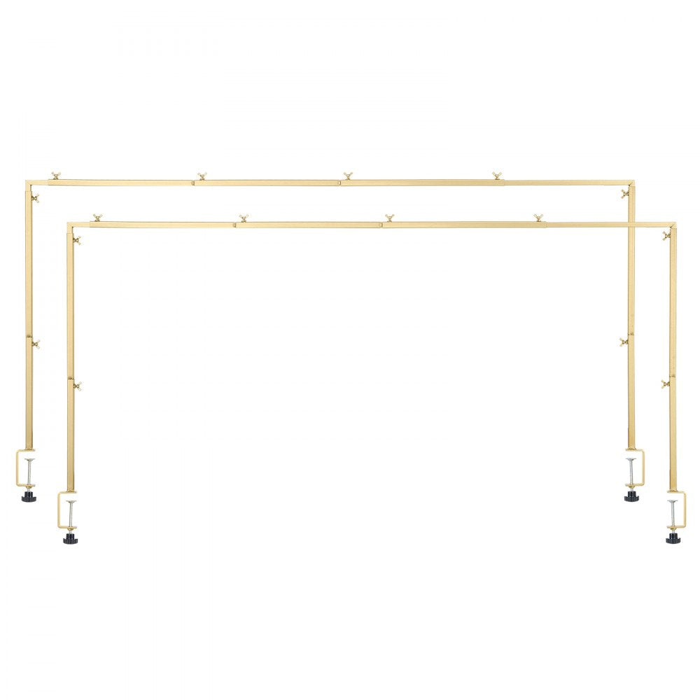 VEVOR 2Pcs Over The Table Rod Stand with Clamp Arch Frame 28-98 in L Adjustable