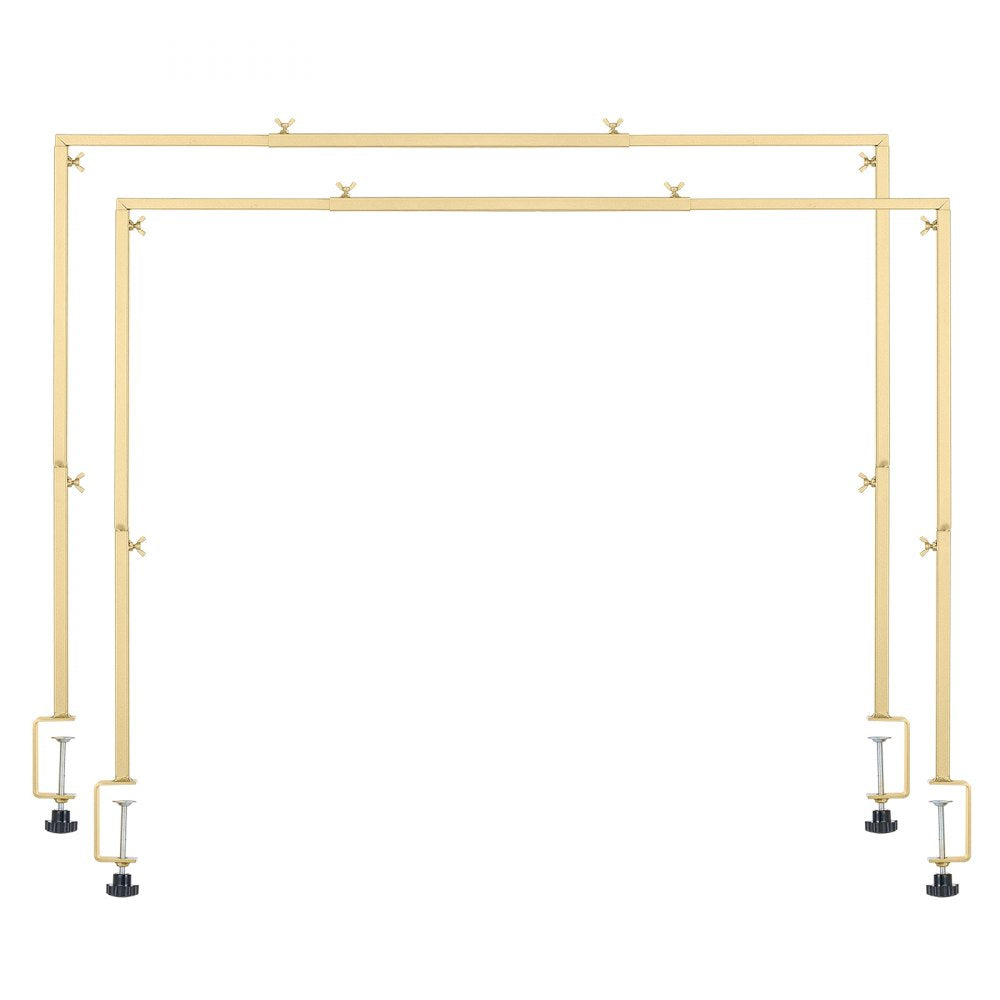 VEVOR 2Pcs Over The Table Rod Stand with Clamp Arch Frame 28-98 in L Adjustable