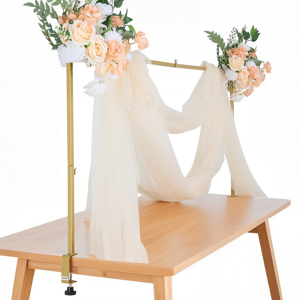VEVOR 2Pcs Over The Table Rod Stand with Clamp Arch Frame 28-98 in L Adjustable
