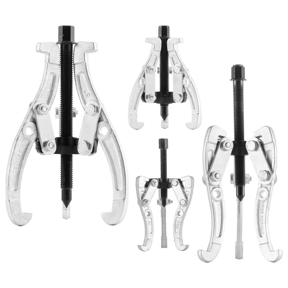 4Pcs 3 Jaw Gear Puller Set Pulley Bearing Puller 76.2/101.6/152.4/203.2 mm
