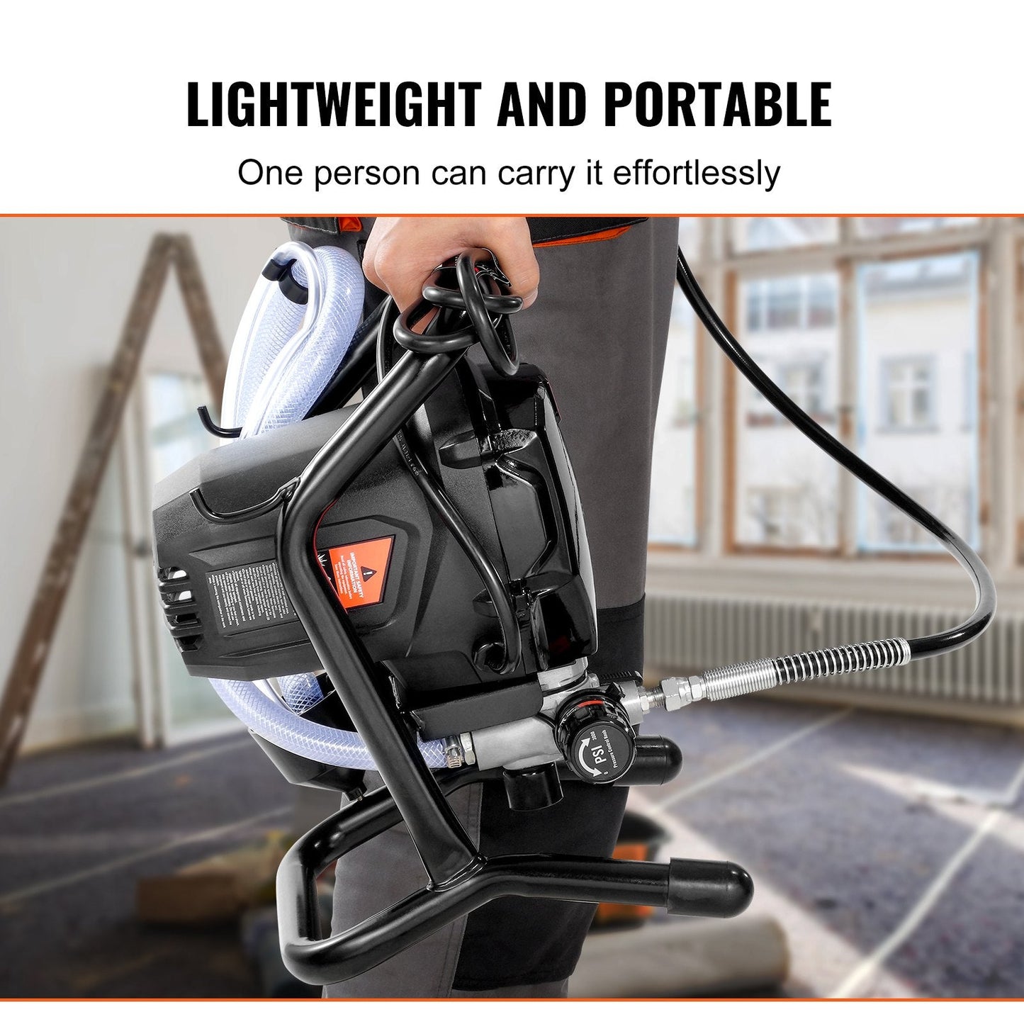 750W 3000PSI Electric Airless Paint Sprayer for Home and Furniture Projects