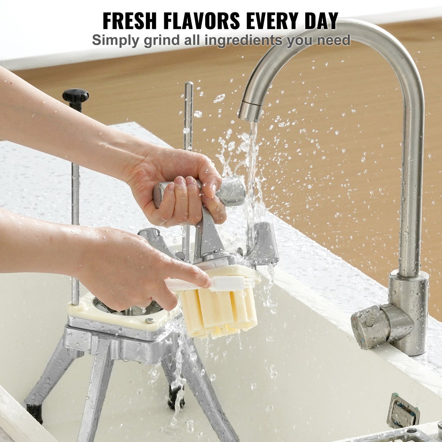 VEVOR Commercial Vegetable Fruit Chopper 1/4" Blade Heavy Duty Professional Food