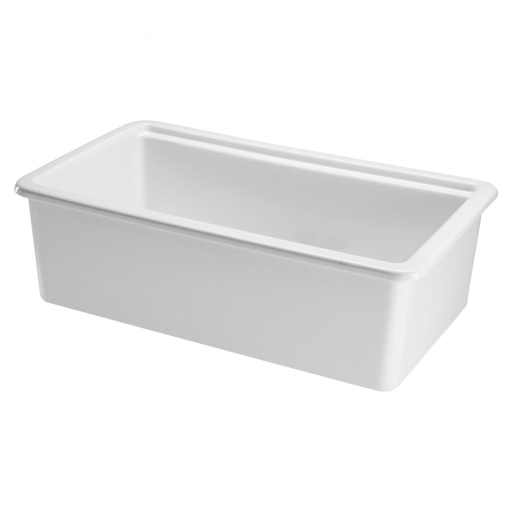 VEVOR 33in Farmhouse Sink Topmount Undermount Kitchen Single Bowl Basin Fireclay