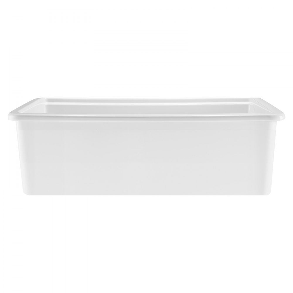 VEVOR 33in Farmhouse Sink Topmount Undermount Kitchen Single Bowl Basin Fireclay