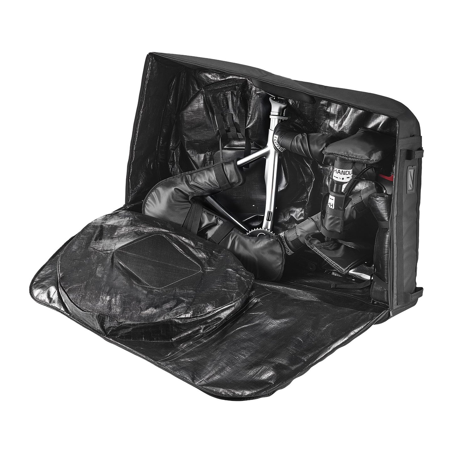 Bike Travel Bag, Transport Universal Bicycle Storage Case Bag with TSA Lock, Support Plates, Protection and Fork Mount Stabilisation, Bicycle Case Max. Wheelbase 130 cm for Airplane, Outdoor Use