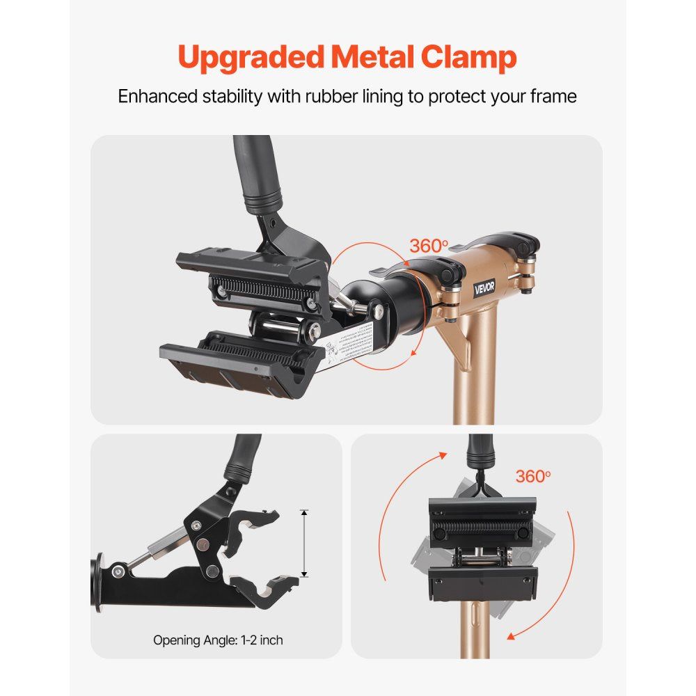 Bike Repair Stand 49.9 kg Adjustable Bicycle Maintenance Rack with Tray