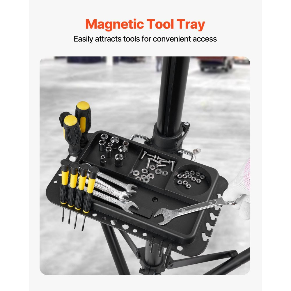 Bike Repair Stand 38.56 kg Adjustable Bicycle Maintenance Rack with Tray
