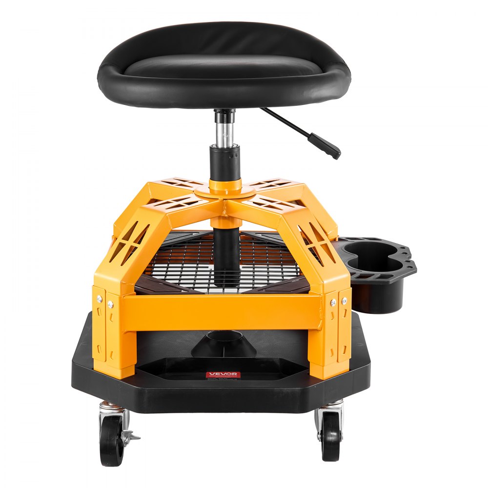 VEVOR Rolling Shop Stool Heavy-Duty Garage Work Seat 136 kg Load with Caster