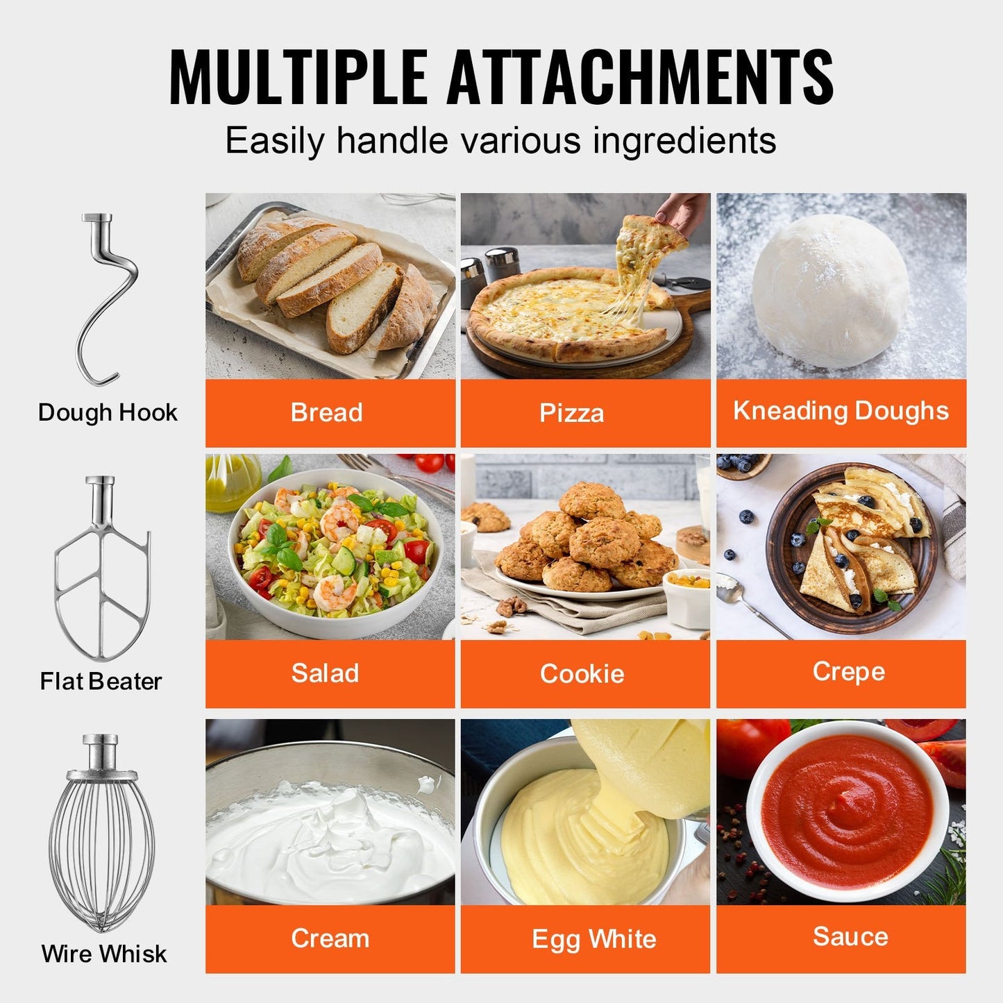 28.5L 3-Speed Commercial Dough Mixer, 1100W, 68kg for Restaurant Use