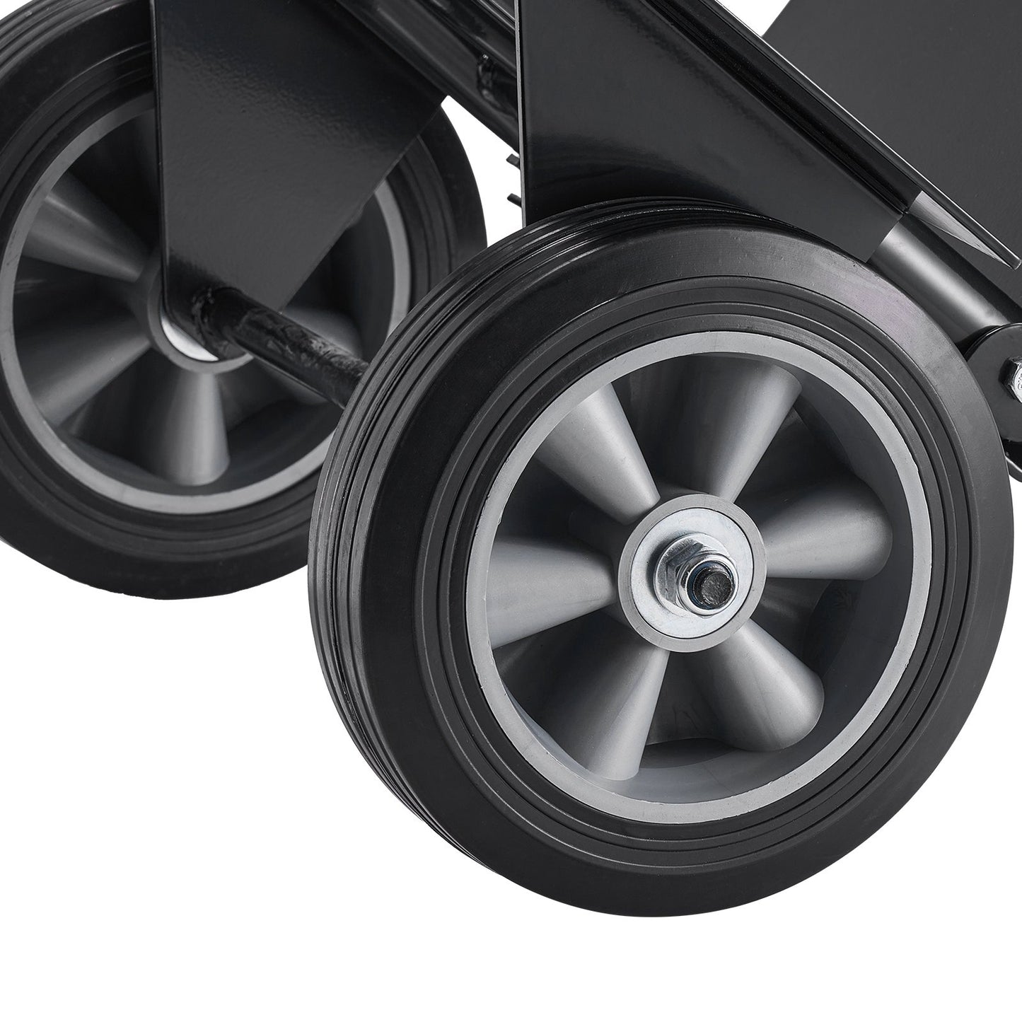 Hand Truck, 272 kg Load Capacity, Heavy-Duty Hand Truck Dolly with Wheels & Telescoping Handle, Portable Trolley Dolly with Tie-down Strap for Moving Home, Office, Warehouse, Supermarket