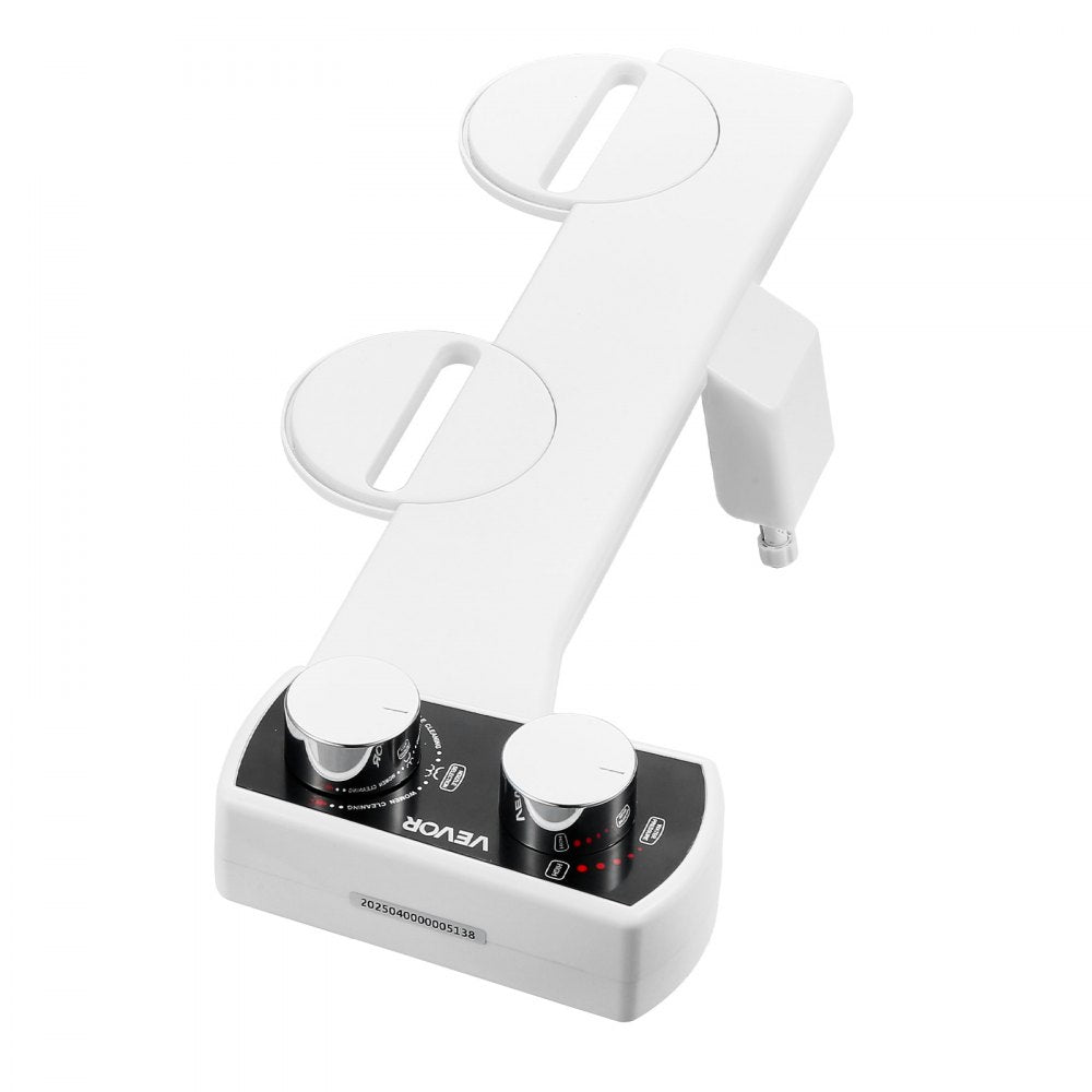 VEVOR Bidet Attachment for Toilet Non-Electric Dual Nozzles Adjustable Pressure