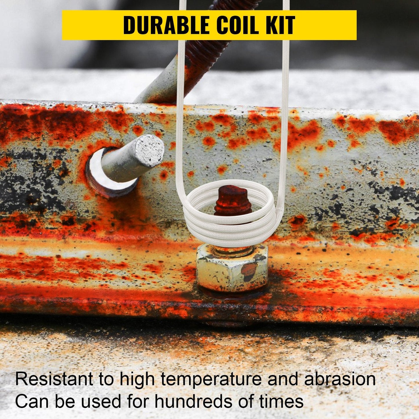 Induction Heater Coil Kit - 8 Flexible Coils for Rusty Bolt Removal (0.65 kg)