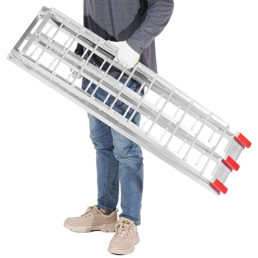 VEVOR Aluminum Ramp 750 LBS Foldable Loading Ramps for Pickup Trucks Bed 1 Piece