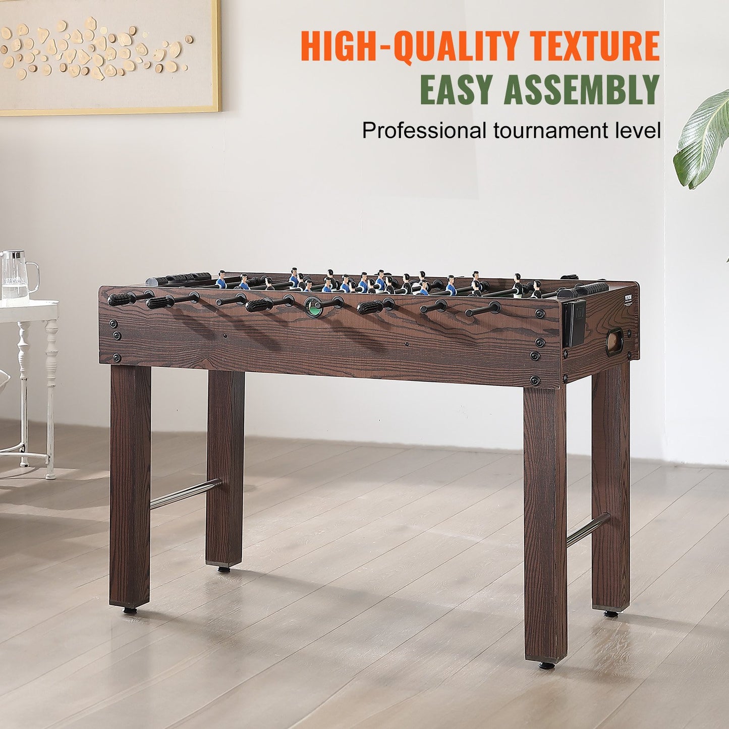 VEVOR Foosball Table, 48 inch Standard Size Foosball Table, Indoor Full Size Foosball
