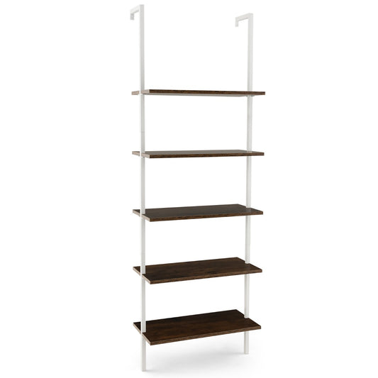 Wall Mounted Display Rack Bookshelf for Office-Natural