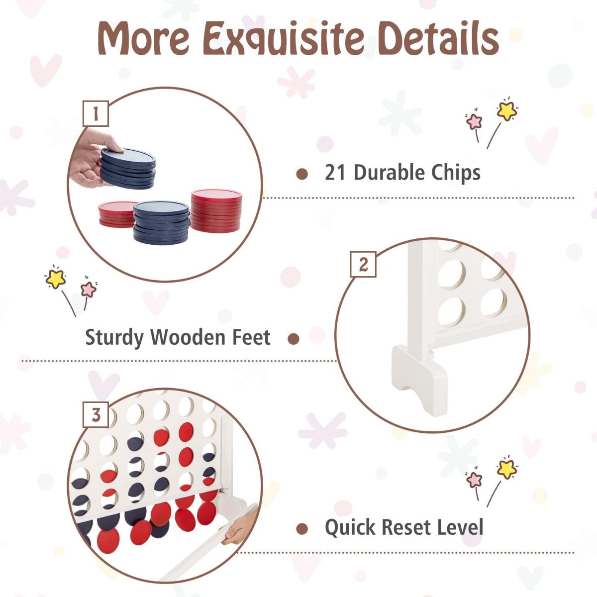 ASTM and CPSIA certifications provide added reliability for children and family game time