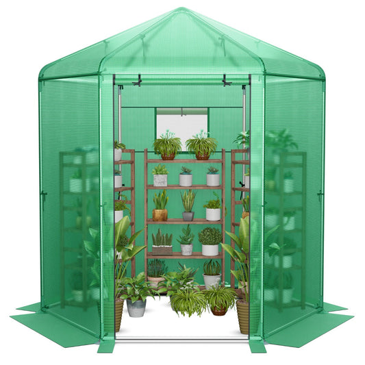 Tear-resistant PE greenhouse cover shields plants from UV rays, frost and rainwater throughout the seasons