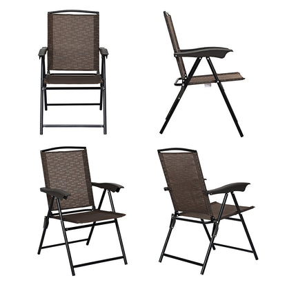 Built-in steel footrest helps you relax your legs while reclining by the pool or patio