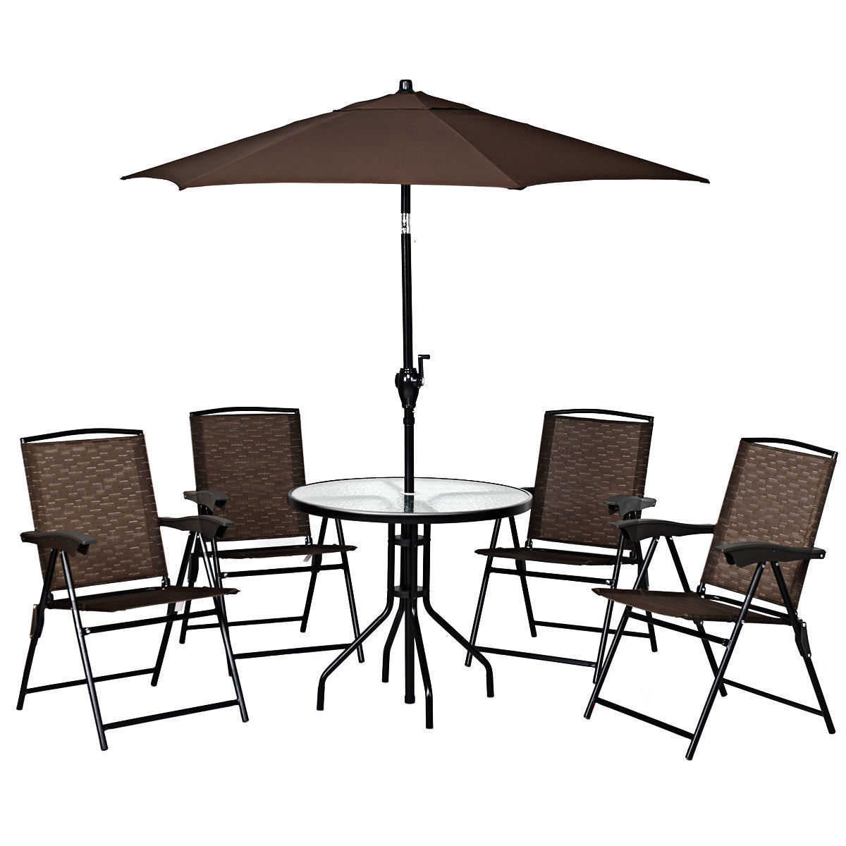 Simple elegant outdoor chair design blends with many patio and garden decorating styles
