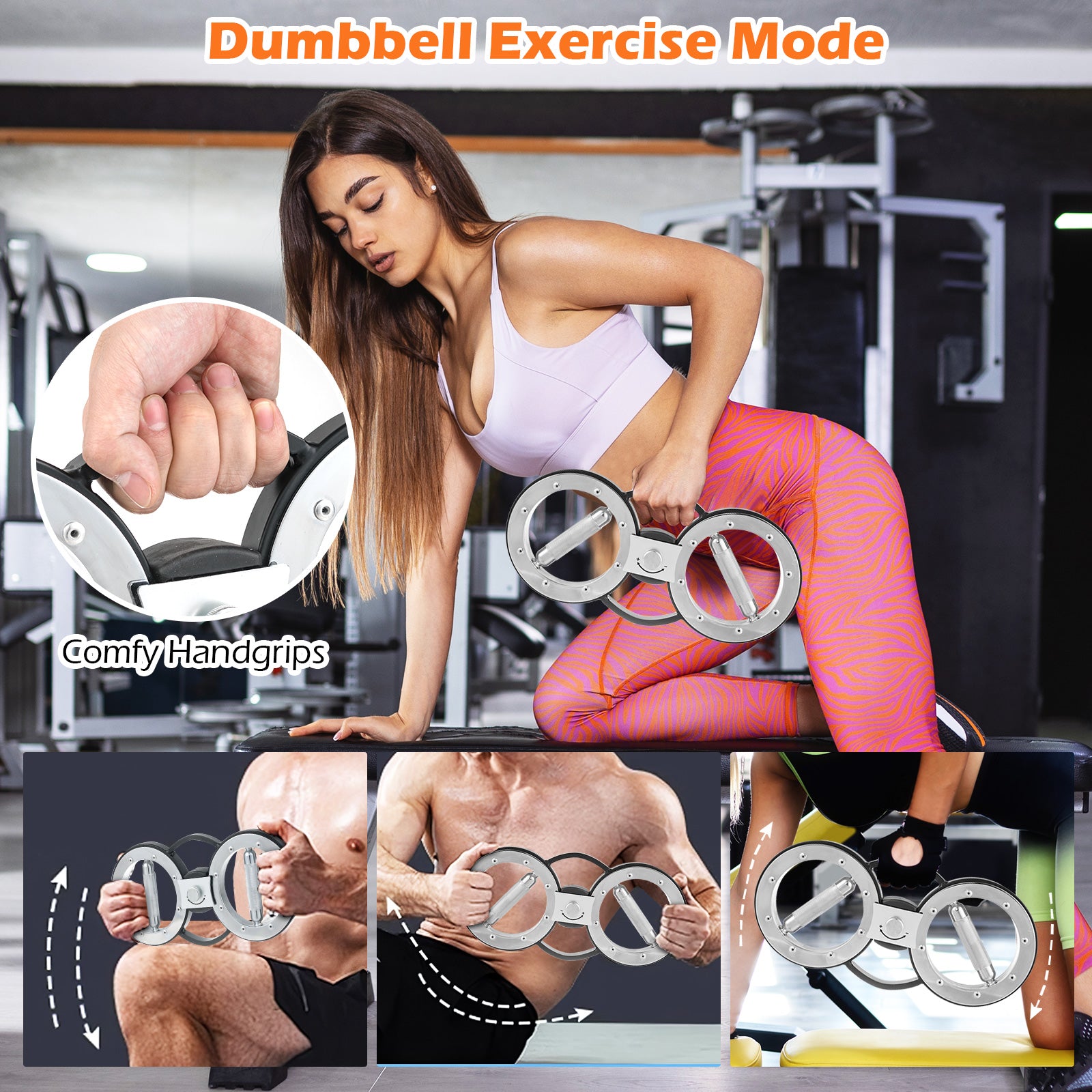 12 LBS Burn Machine Arm Workout Equipment with Adjustable Resistance