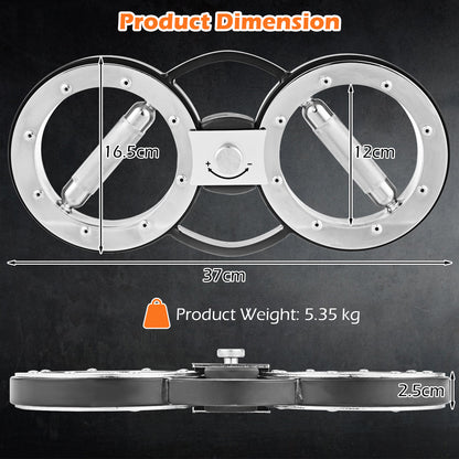 12 LBS Burn Machine Arm Workout Equipment with Adjustable Resistance