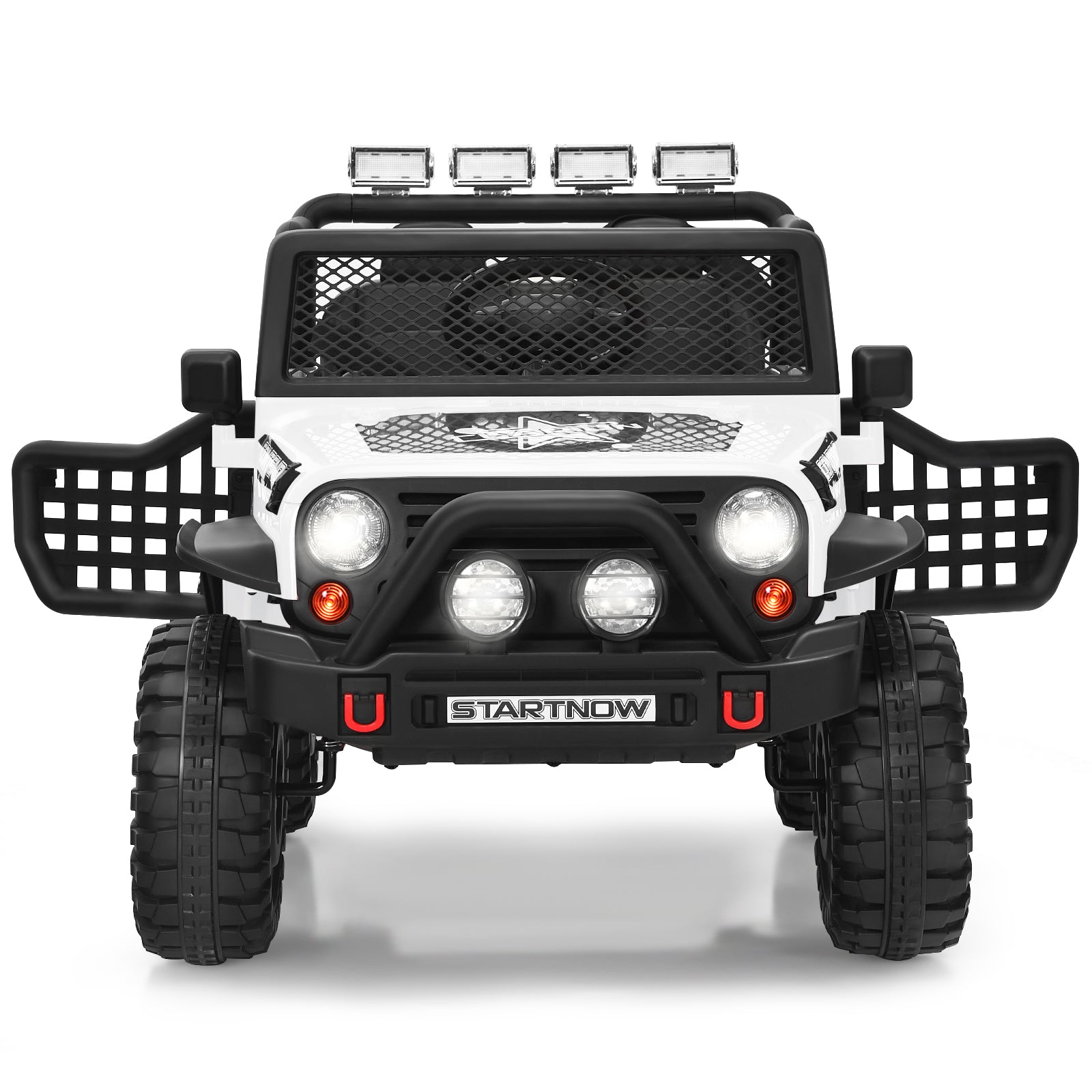 12V Electric Ride-On Car with Parental Remote Control for Ages 3+-White