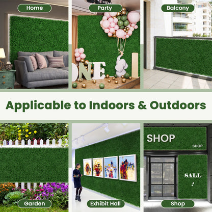 12-Piece 3m² Artificial Moss Wall Panels for Indoor & Outdoor Decoration