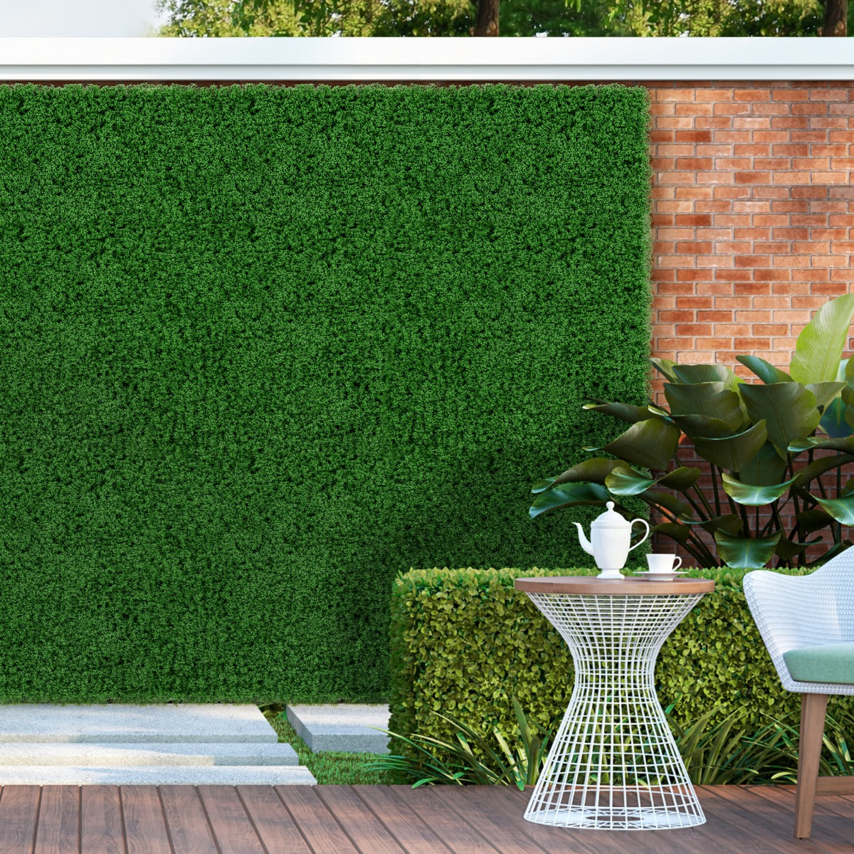 12-Piece 3m² Artificial Moss Wall Panels for Indoor & Outdoor Decoration