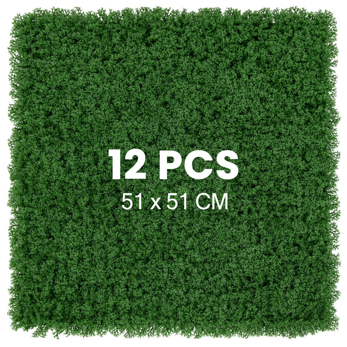12-Piece 3m² Artificial Moss Wall Panels for Indoor & Outdoor Decoration