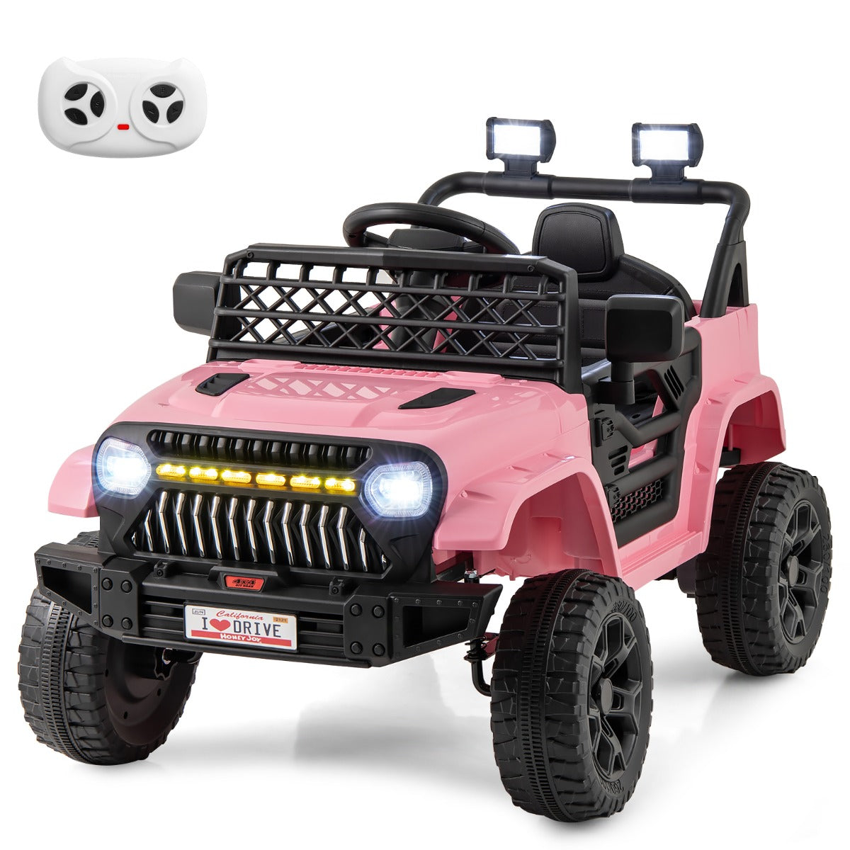 Children's electric truck with manual driving and parent remote control for flexible, safer adventures