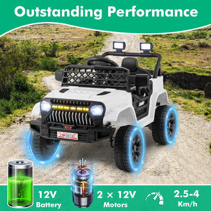 12V electric ride-on truck suitable for children aged 3 and above with a 30 kg weight capacity