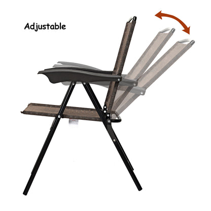 Lightweight folding design makes these outdoor lounge chairs easy to carry and store
