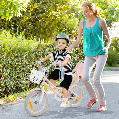14 Inch Kids Bike for Kids Aged 3-5 Years Old Children Training Bicycle-Pink
